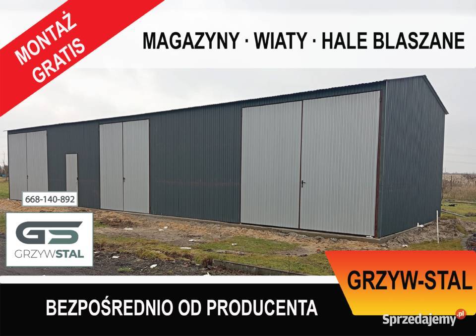 Garaż Blaszany Magazyn Hala Wiata Garaże podkarpackie Leżajsk