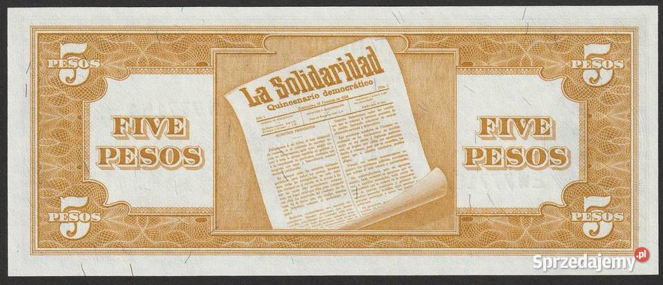 FILIPINY 5 PESOS 1949 STAN BANKOWY UNC Łódź