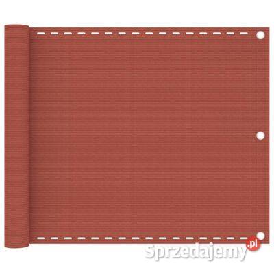 vidaXL Parawan balkonowy czerwony 75x600 Warszawa sprzedam
