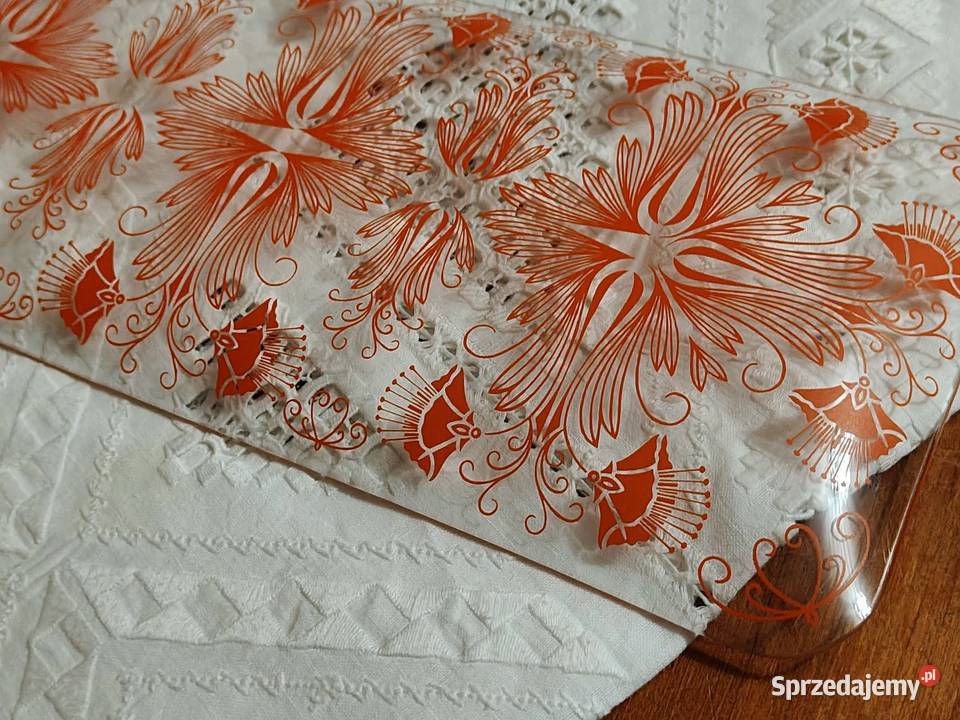 Patera keksówka szkło PRL Legnica