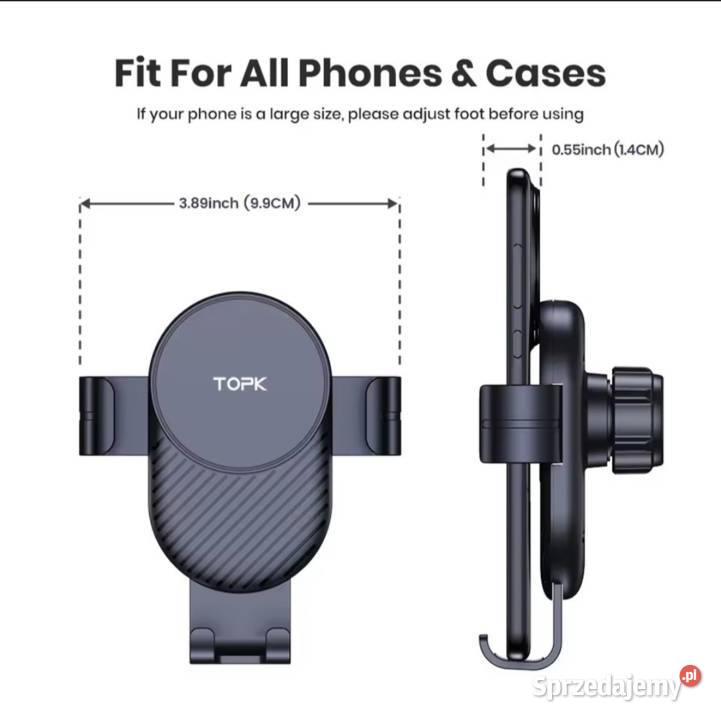 Uchwyt grawitacyjny na telefon TOPK Uchwyty, wieszaki samochodowe Warszawa