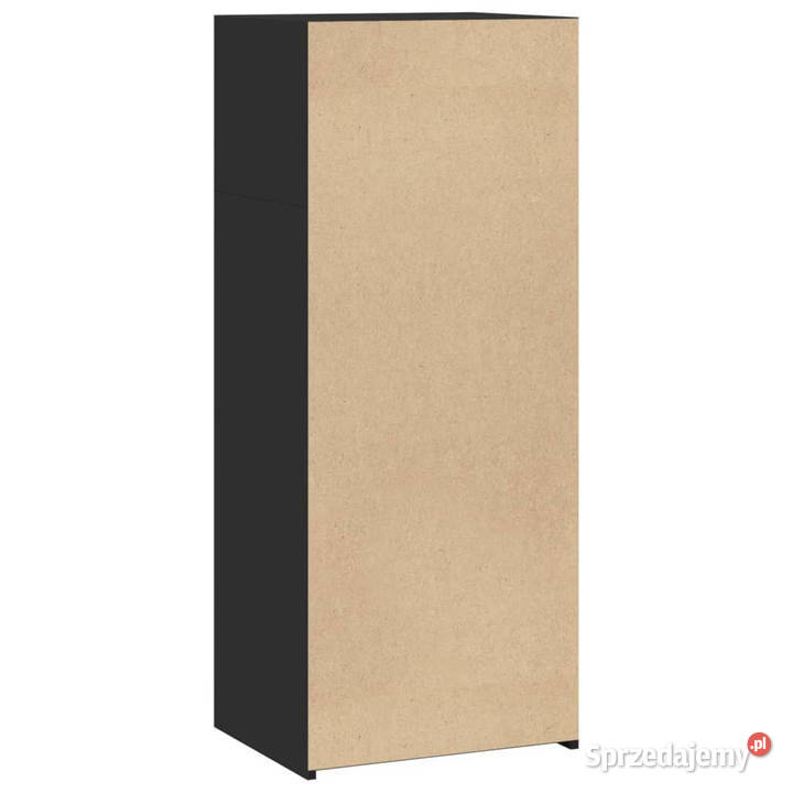 Wysoka szafka czarna 50x41x124 materiał mazowieckie sprzedam