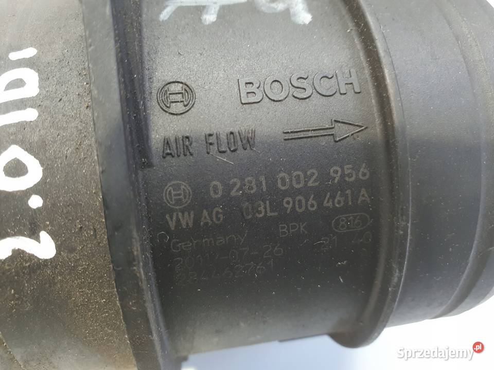 PRZEPŁYWOMIERZ Audi A4 B8 20 TDI POWIETRZA Rudka