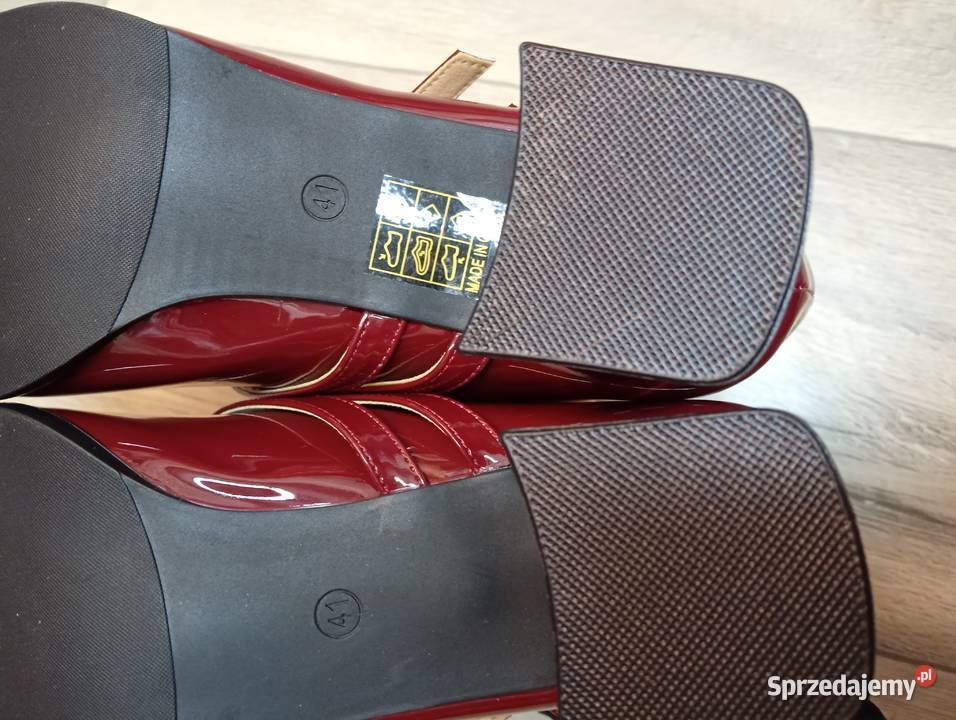 41 Bordowe czółenka wieczorowe z zapięciem Nowe inna małopolskie Kraków