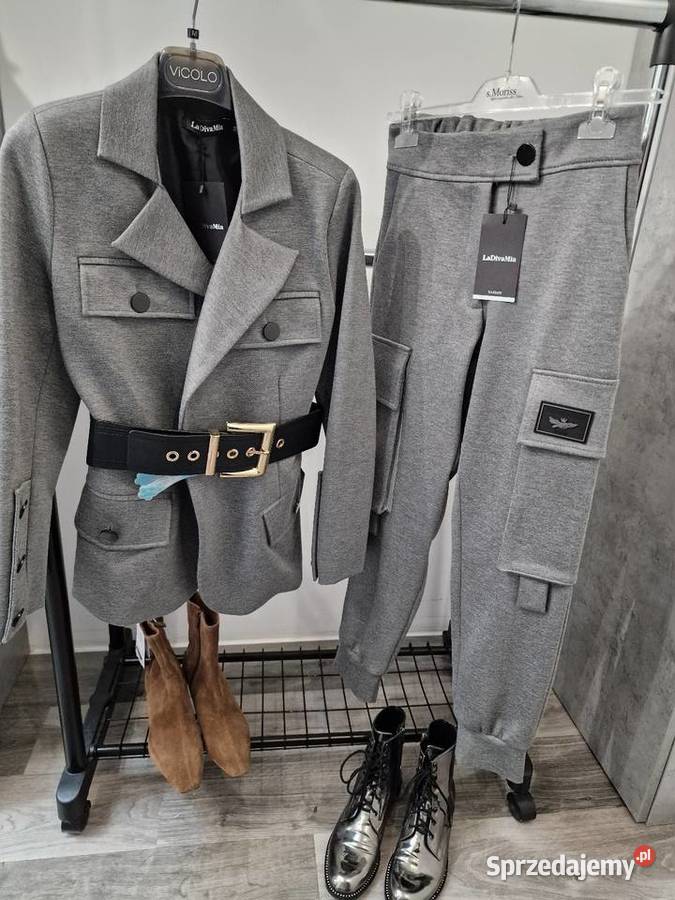 Garnitur Komplet Marynarka Spodnie Xs S Żywiec