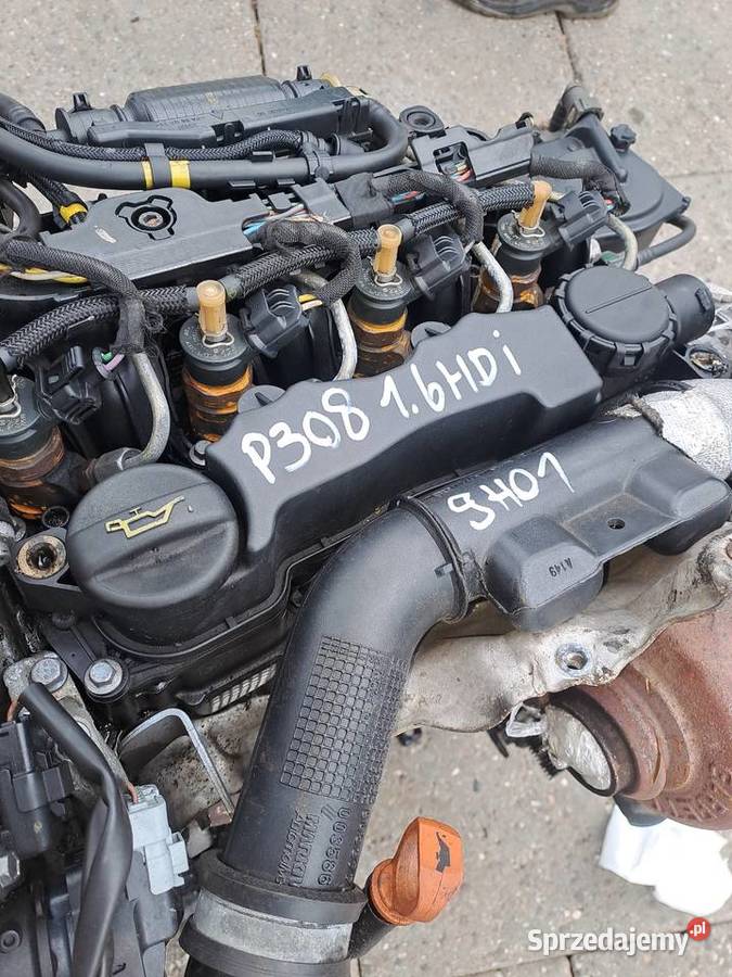 Peugeot 308 16 HDi silnik kompletny kod 9HZ 9H01