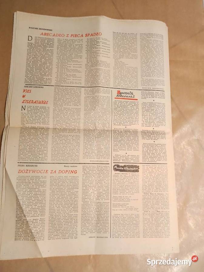 Życie Literackie 1985 44 1754 czasopismo vintage