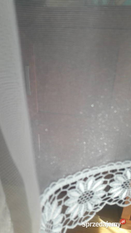 Biała połyskliwa zazdrostka gipiura 93 x 34 Radom