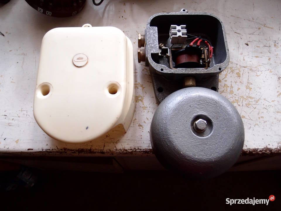 Zabytkowy dzwonek okrętowy elektromagnetyczny Dom i Ogród łódzkie Łódź