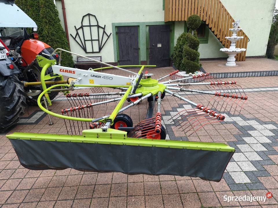 Zgrabiarka CLAAS liner 450 tandem Rolnictwo wielkopolskie Rusko