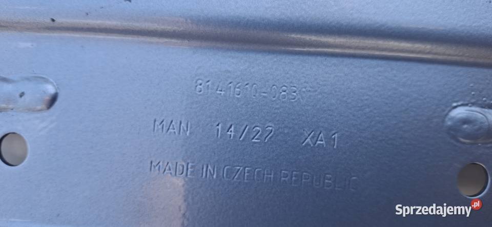 MAN TGX TGS TG3 ZDERZAK ŚRODEK NAKŁADKA Bieleń