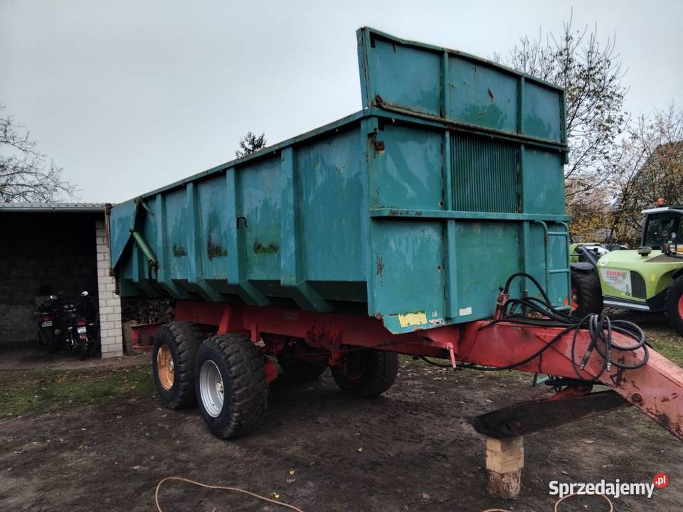 Przyczepa wywrotka 14 tonowa Warfamatransport uszkodzony Drużbice
