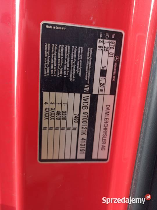 sprzedam części Mercedesa Atego 815 z 98000km Mońki sprzedam