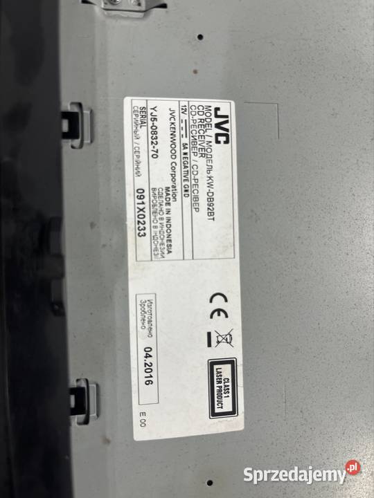 Radio samochodowe JVC KWDB92BT vw skoda CB radia Włoszczowa