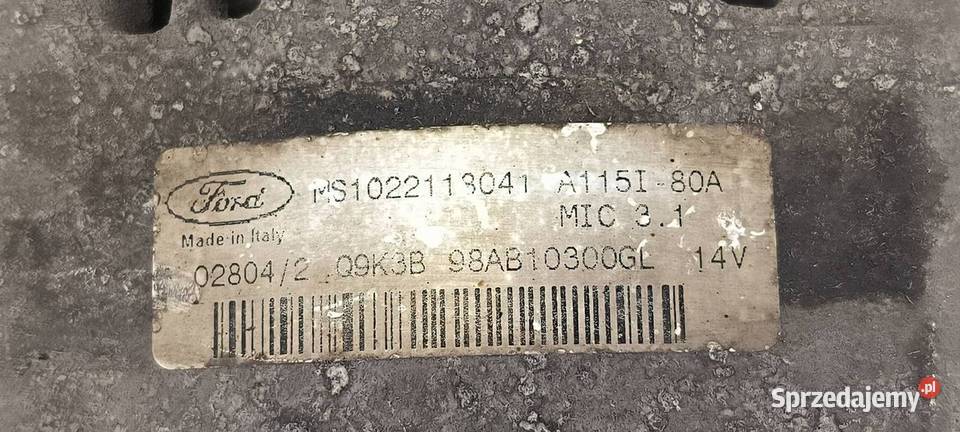 ALTERNATOR FORD FOCUS MK1 98AB10300GL sprzedam