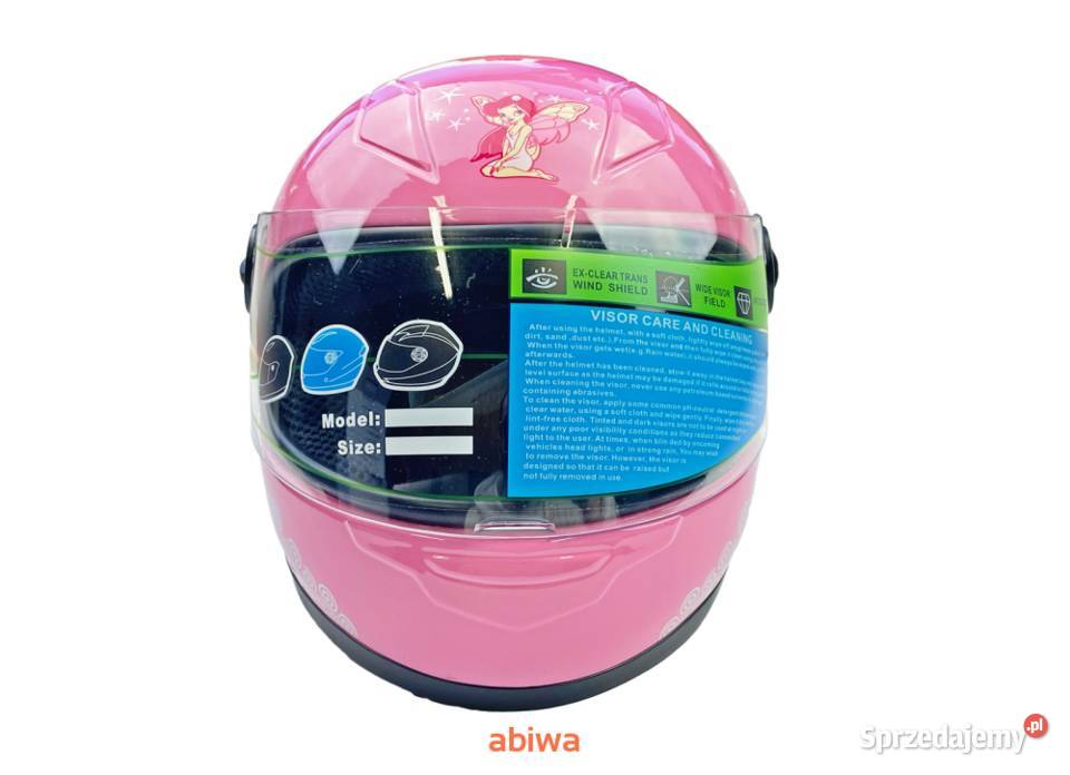 Nowe kaski motocyklowe dziecięce chłopięce Plecka Dąbrowa