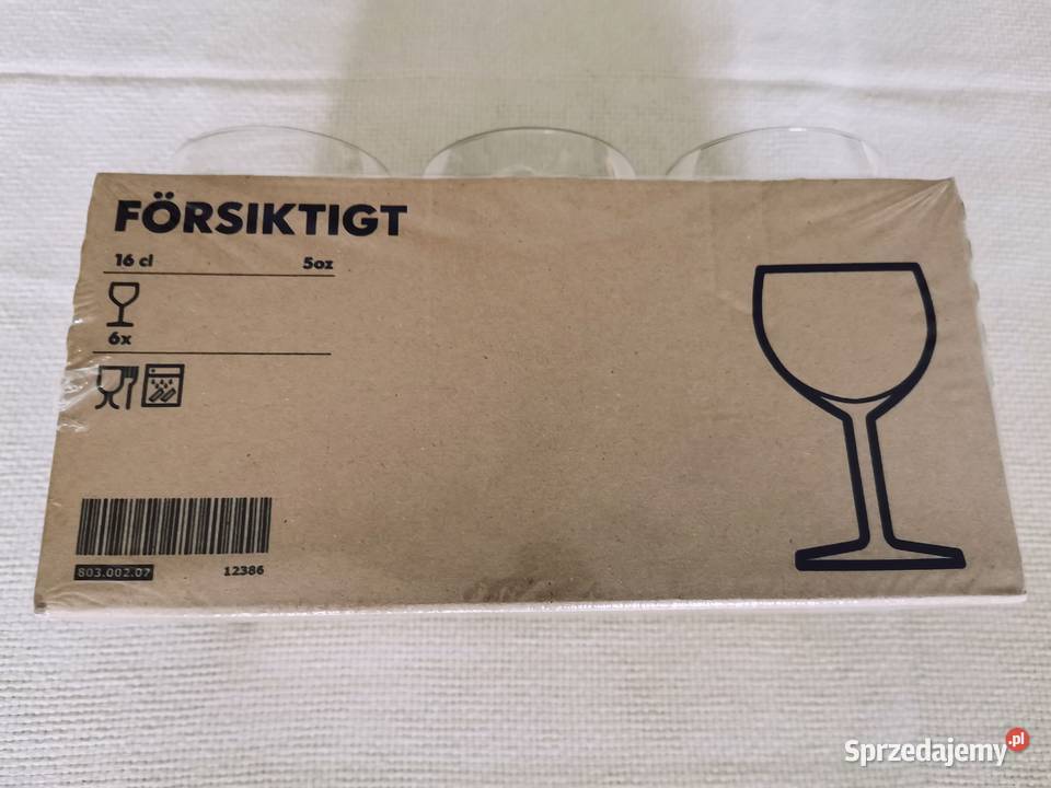 Komplet kieliszków do wina IKE FORSIKTIGT Ząbki