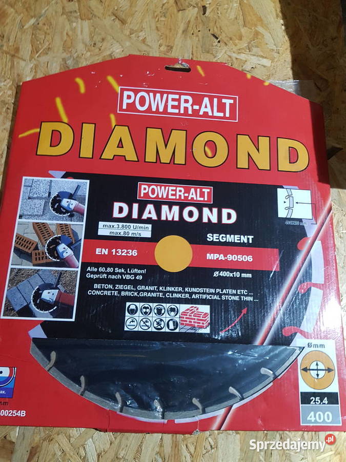 TARCZA DIAMENTOWA 400x254 diamond poweralt Głogowa sprzedam