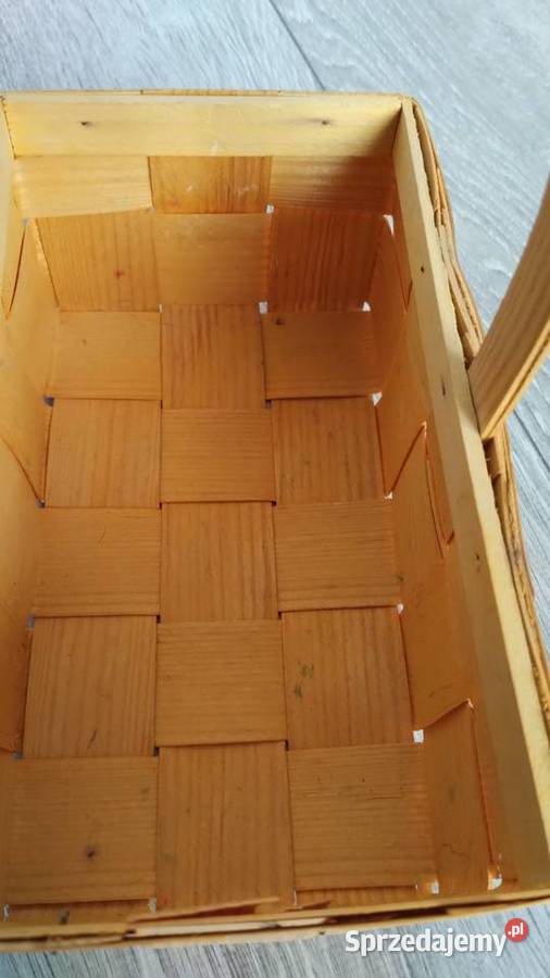 koszyk koszyczek dekoracyjny ozdobny żółty