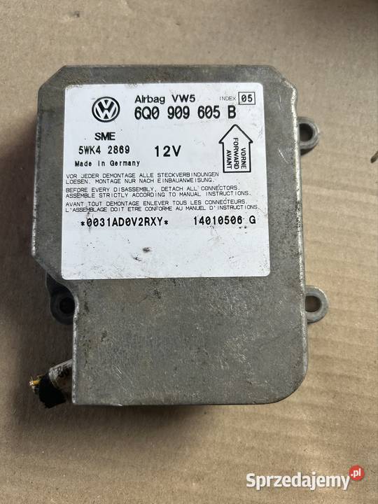 Moduł airbag passat b5 b5fl 6Q0909605B osobowe kujawsko-pomorskie Grudziądz