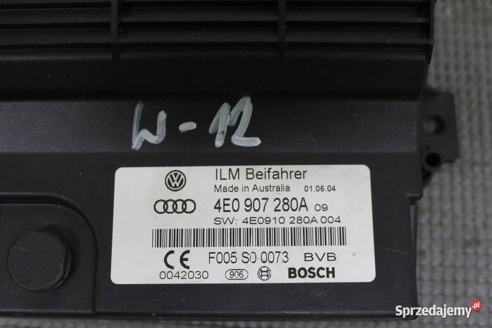 AUDI A8 D3 W12 MADUŁ NAPIĘCIA MOCY 4E0907280A osobowe Prochowice