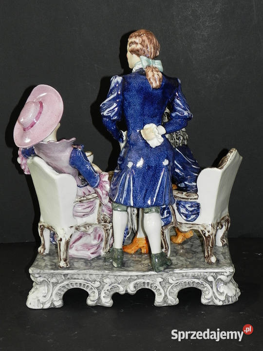 Roceram porcelana grupa figuralna Dyskusja kolor Środa Wielkopolska