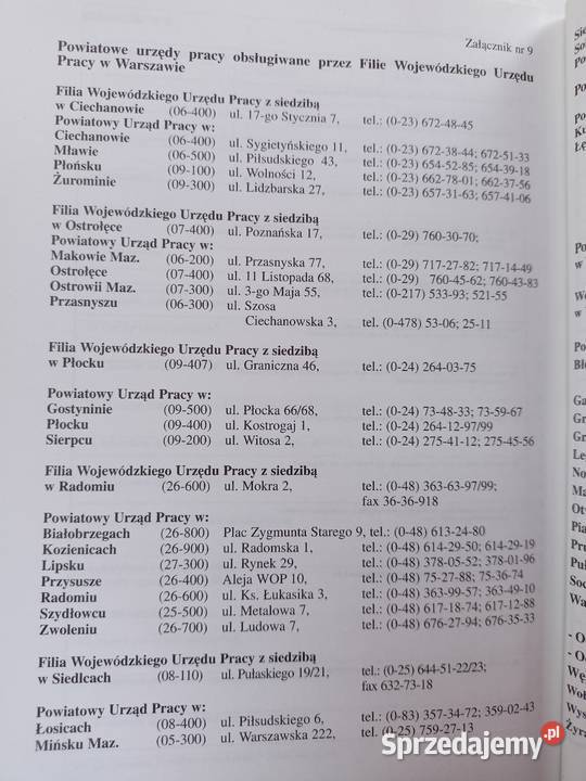 Moja przyszłość zawodowa baza adresów szkół Rok wydania 2004 mazowieckie Warszawa