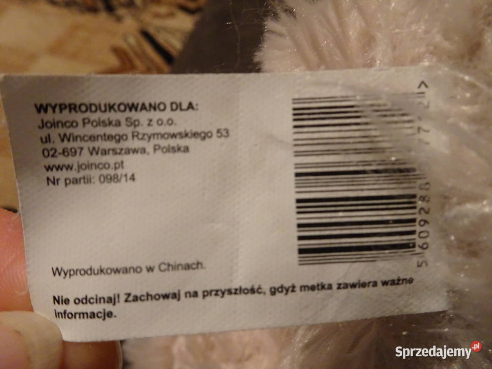 maskotka przytulanka miś mazowieckie Warszawa