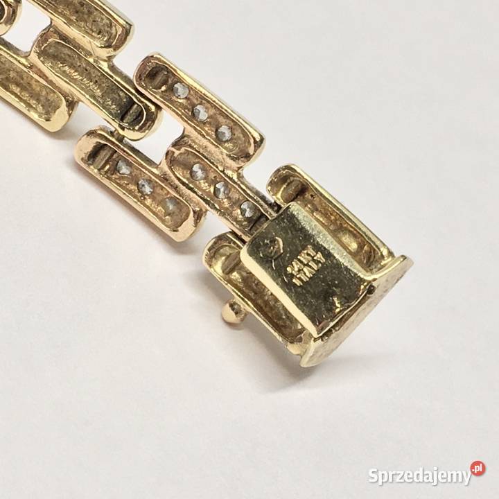 Złota BRANSOLETKA damska 585 14K wyjątkowy WZÓR Warszawa sprzedam