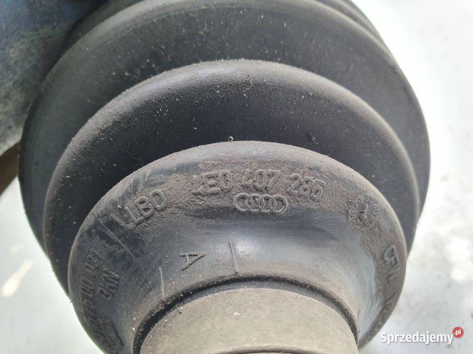 PÓŁOŚ PRAWA PRZÓD AUDI A4 B7 8E0407271AT osobowe kujawsko-pomorskie Lipno