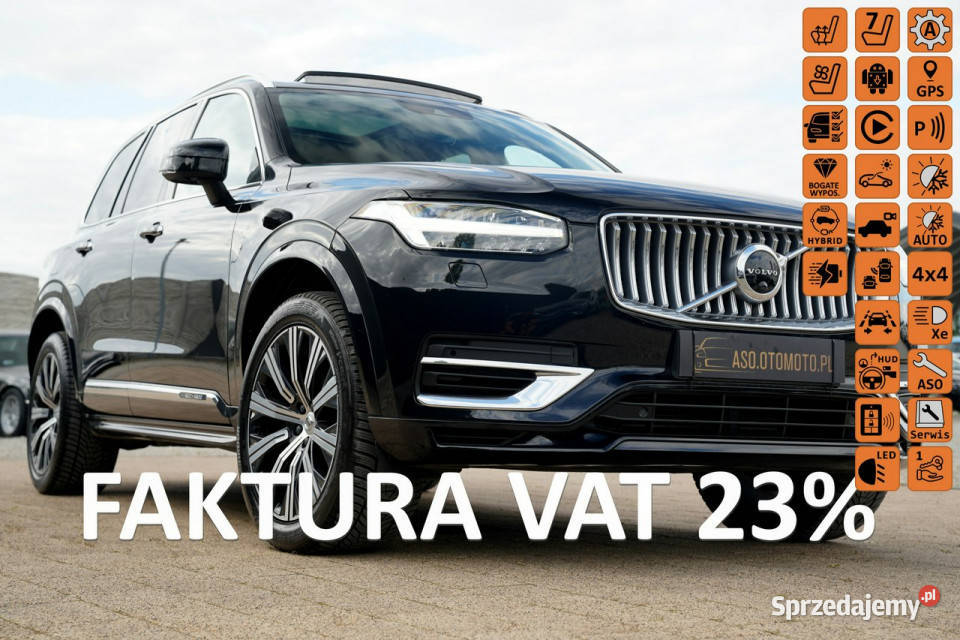 Volvo XC 90 RECHARGE panorama FUL LED 7os hak światła do jazdy dziennej Otmuchów