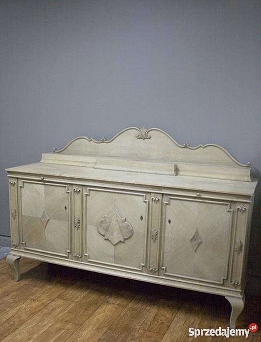 DĘBOWY BUFET SECESYJNY OCZYSZCZONY ANTYK Radzymin