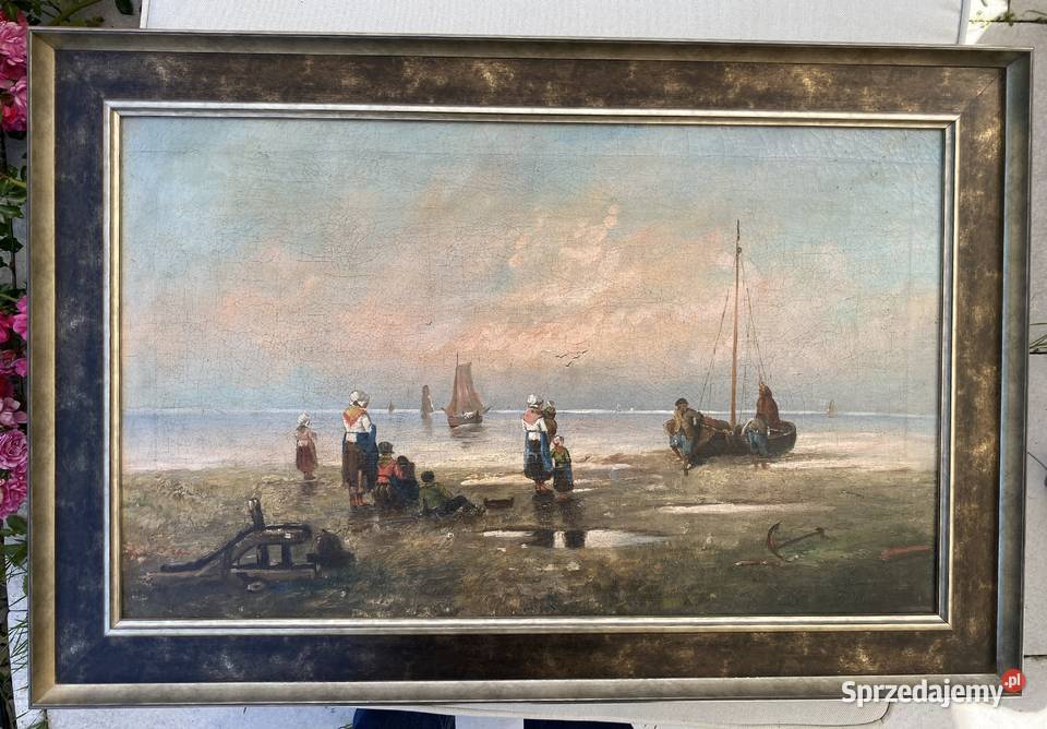 Obraz olejny sygnowany Bretonki XIXXX w Malarstwo lubelskie