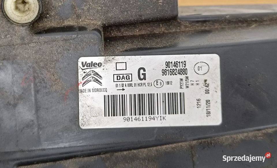 CITROEN BERLINGO IV LAMPA LEWA dostawcze Lampy przednie