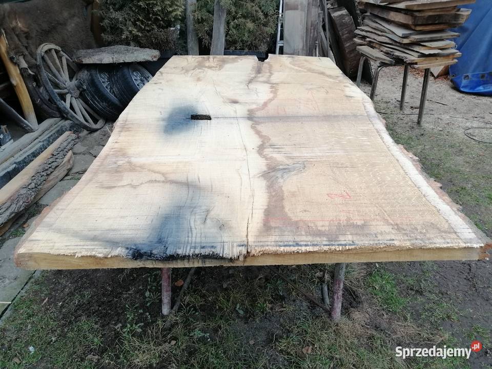 Monolit 260x140x65 dąb live edge blat loft mazowieckie Przysucha