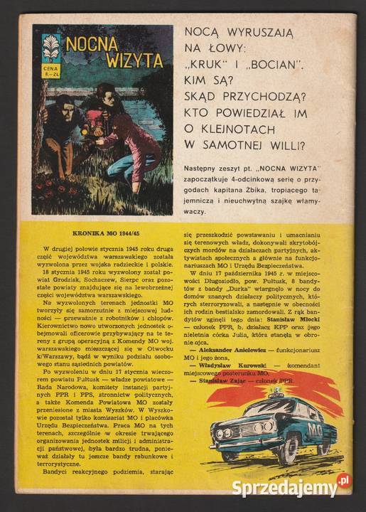 KAPITAN ŻBIK GOTYCKA KOMNATA 1971 sprzedam