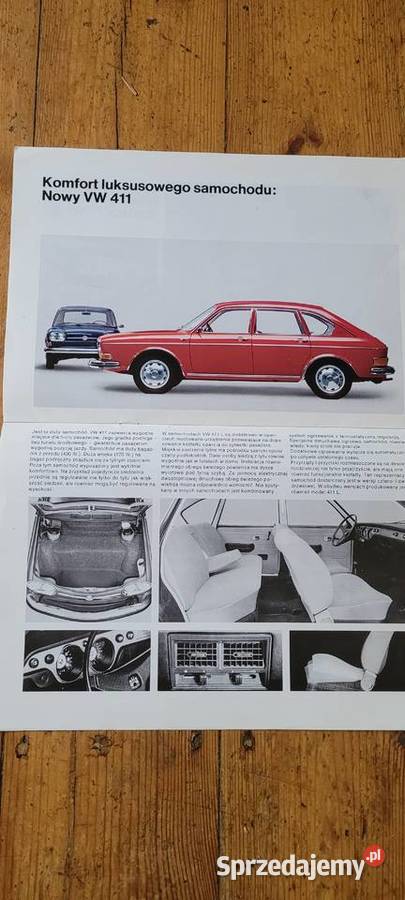 Prospekt Volkswagen 1969 Polsku motoryzacja, transport Poznań