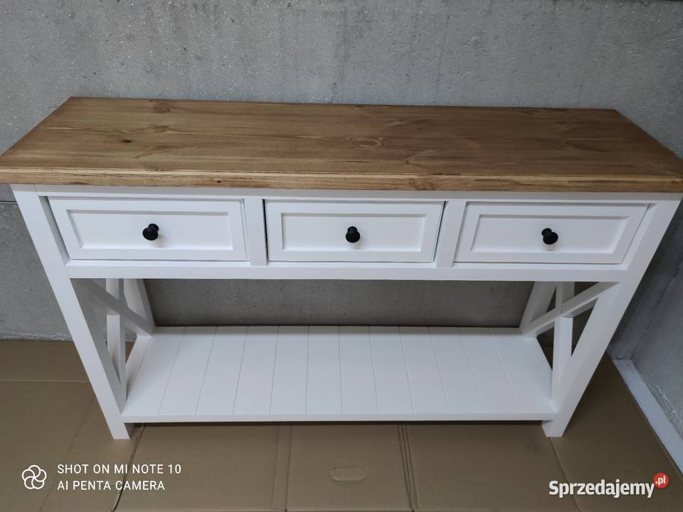 Konsola drewniana prowansalska 110cm Zduńska Wola