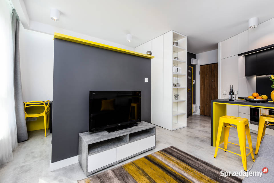 Salon z aneksem sypialnia balkon komorka pom. użytkowe Wynajem mazowieckie Warszawa