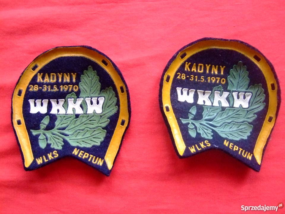 Plakietka filcowa WKKW Kadyny 1970 r Łódź