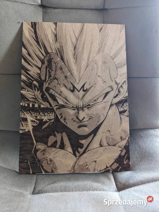Obraz Grawerowany MDF Dragon Ball Z Gohan Majin brązowy Bełchatów