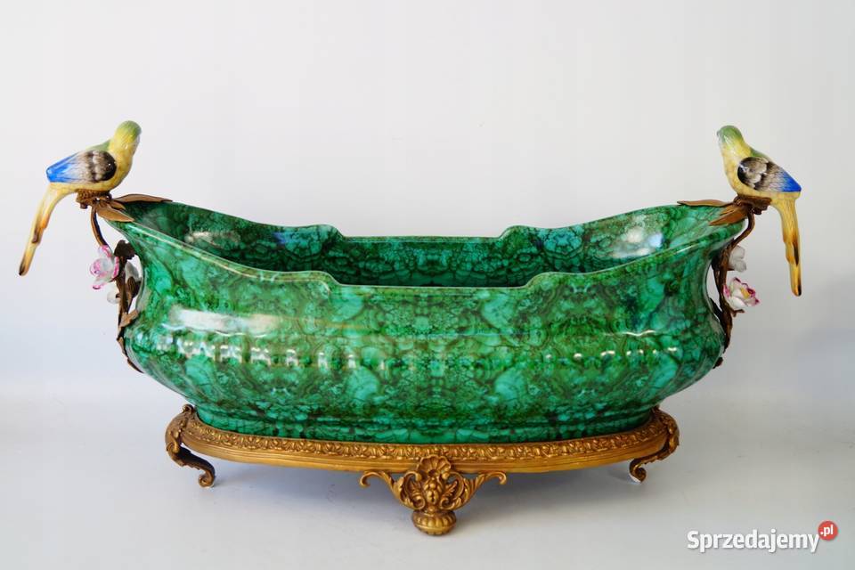 Ogromna porcelanowa patera porcelana brąz Gizałki sprzedam