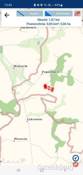 Sprzedam ziemię rolną 105ha Popielewo Gm kujawsko-pomorskie Koronowo