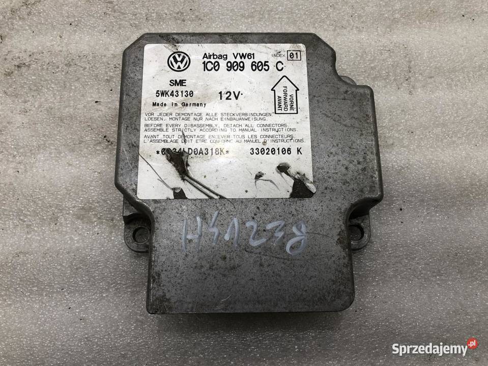 MODUŁ AIRBAG VOLKSWAGEN PASSAT B5 1C0909605C wielkopolskie
