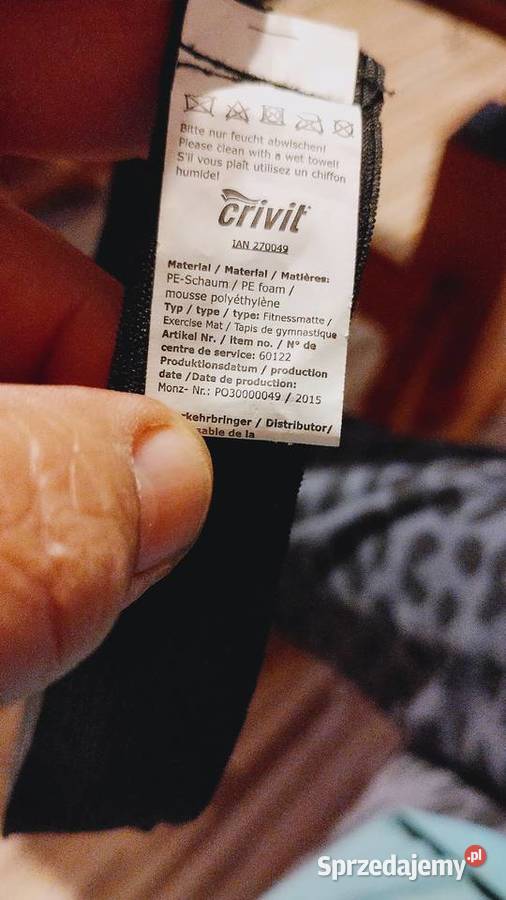 Crivit exercise mat mata fitness i do ćwiczeń Leszno