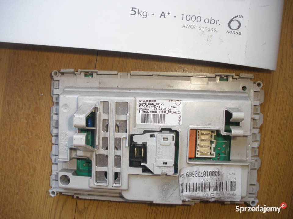 Programator moduł Whirlpool AWOC51003SL sprawny mazowieckie Warszawa