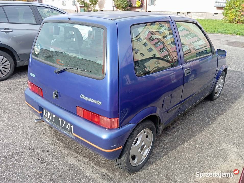 Fiat Cinquecento Sporting 1997 r Blu Imola na Cinquecento pomorskie Gdańsk