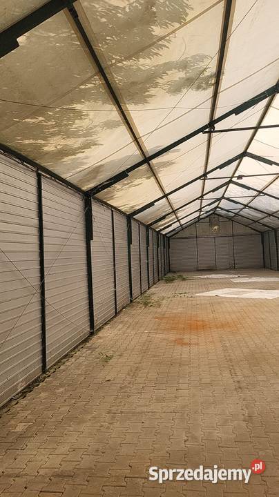 Hala namiotowa 8x35 ściana wys 3 metry