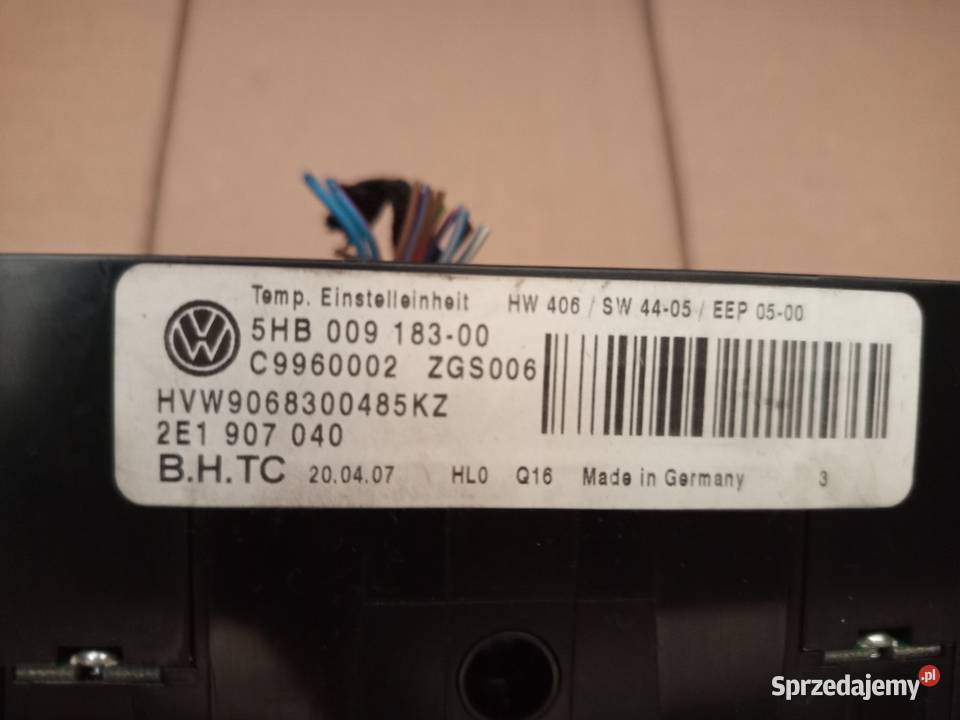 Panel nawiewu VW Crafter MB Sprinter