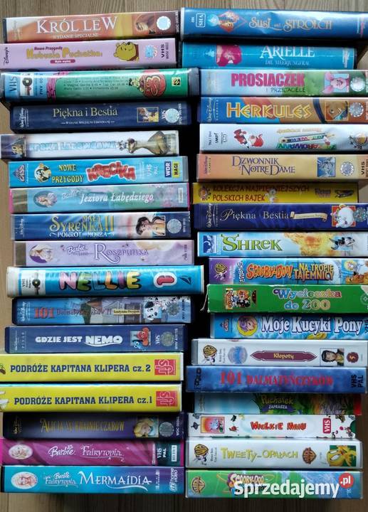 Bajki dzieci na kasetach VHS Warszawa sprzedam